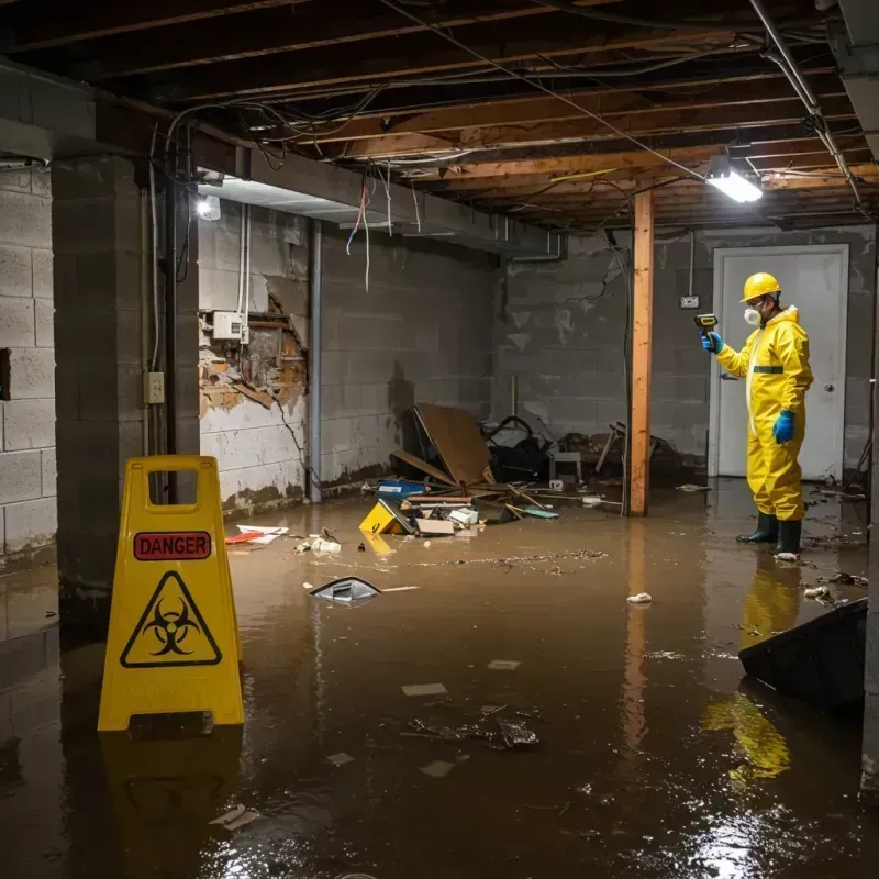 Flooded Basement Electrical Hazard in Chippewa County, MI Property